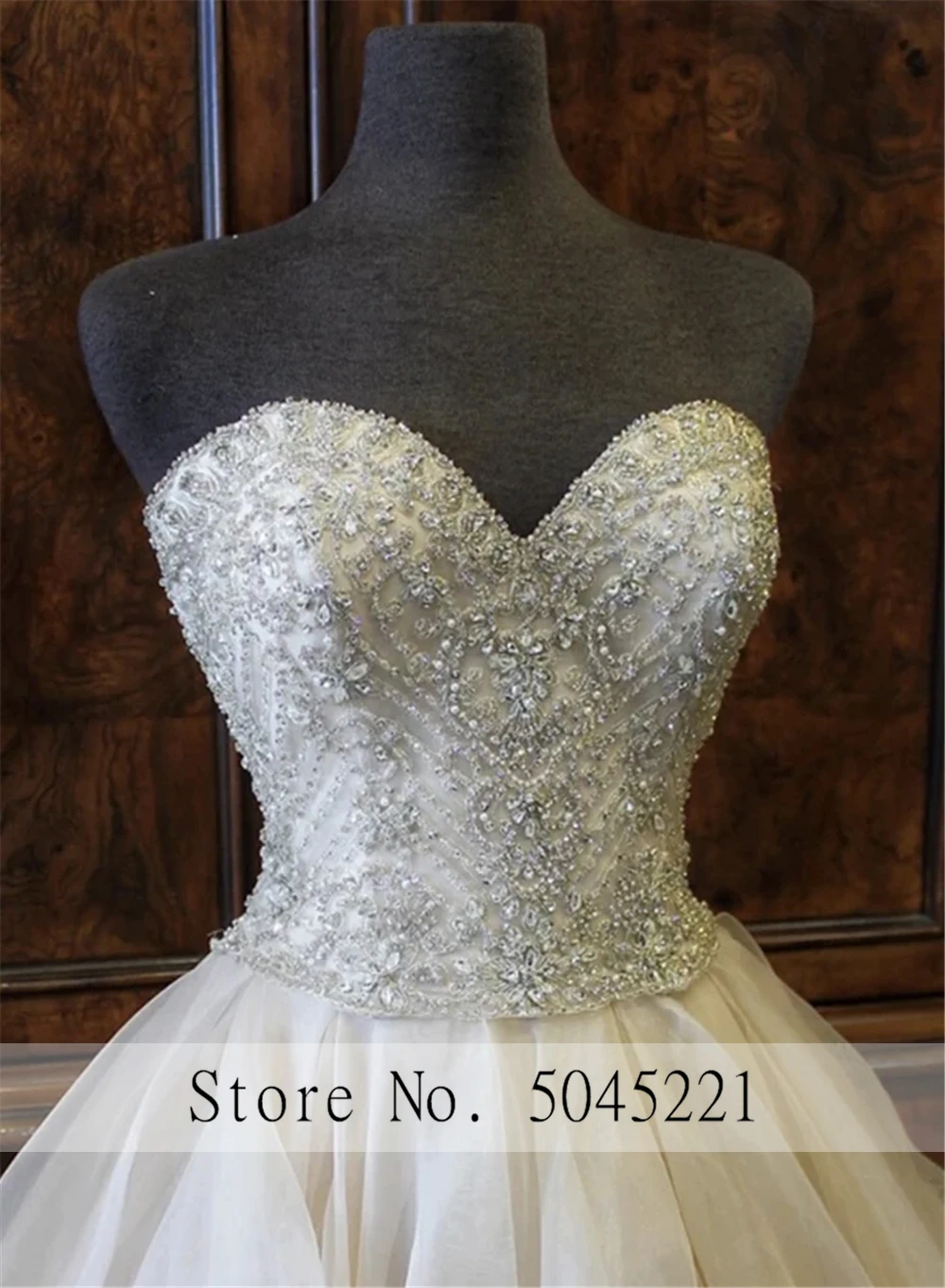 Sweetheart-Tulle-Ball-Gown-Wedding-Dresses-Beaded-Top-Ruffles-Women-Bridal-Gowns-Princess-Robe-De-Mariee_副本