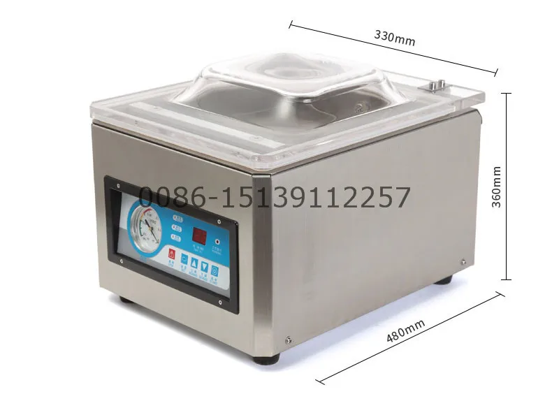 Desktop Single Chamber Vacuum Packaging Machine With Stainless Steel Body Packaging Vacuum Sealer