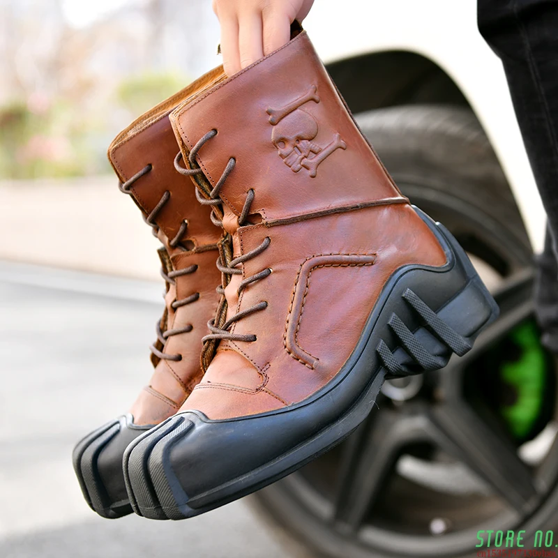 botas estilo rockero para hombre