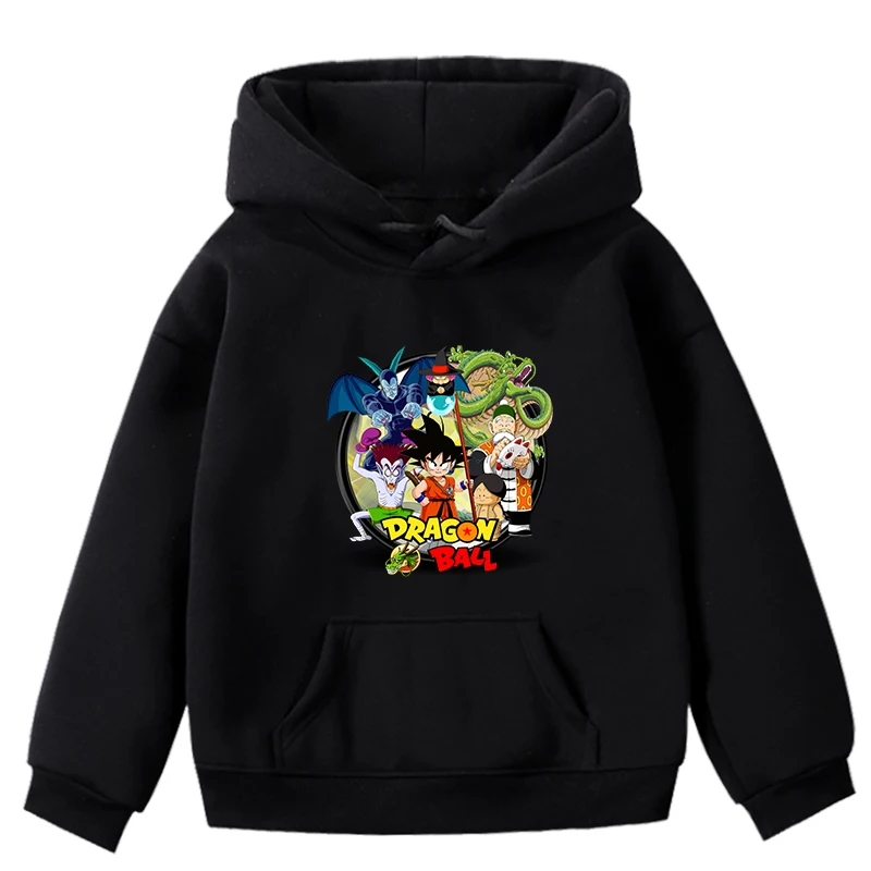 Hoodies 15 Толстовки с капюшоном с изображением дракона; детская одежда; сезон осень-зима; Плотные хлопковые топы для маленьких мальчиков и девочек; детское повседневное черное пальто с капюшоном - Цвет: Hoodies 15