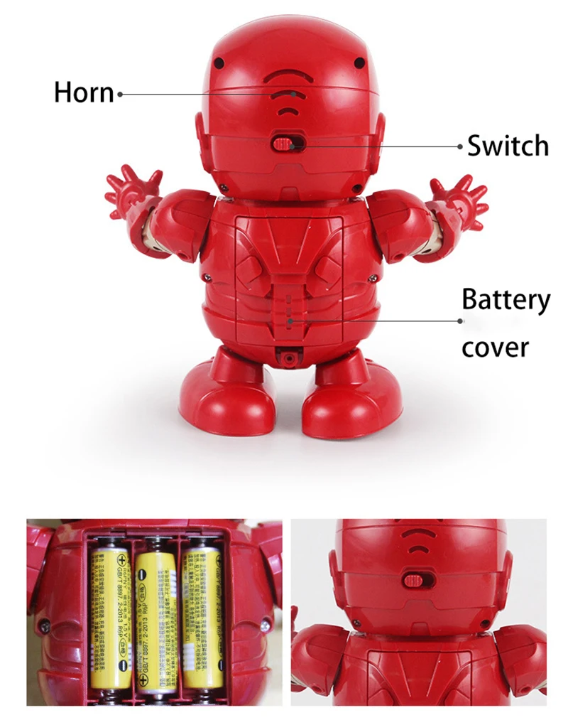 VIP Прямая поставка ссылка для танцев Железный человек Мстители электронная игрушка вспышка светильник с светильник звук музыки мстители Супер игрушки в виде героев