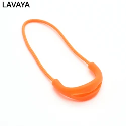 Pack of 10 Multicolor U-Shape Zipper Pulls (Orange)