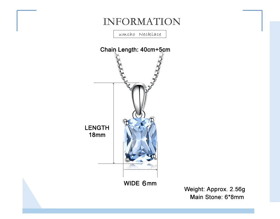 UMCHO-Sky-blue-topaze-sterling-silver-necklace-pendant-for-women-NUJ043B-1-(2)