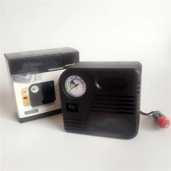 

12V Car Tyre Air Compressor Inflator LED Pump Pressure Gauge Cigarette Socket