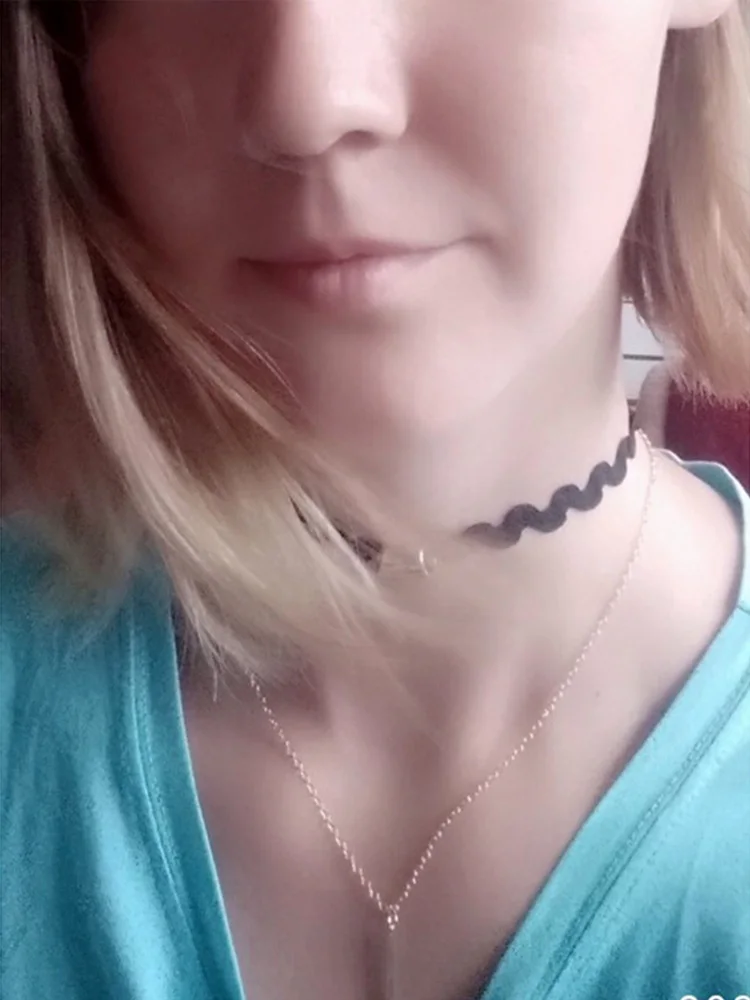 Hollow Designs Black Leather Velvet Choker Necklace Layer 10 Ha00f85cab0ec4562bf6436e51583a8d23