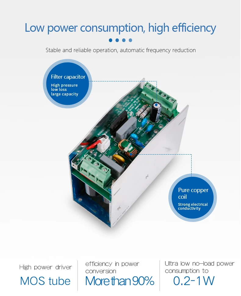 Fonte de alimentação, de comutação, 12v, 24v,