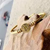 Catholic St. Benedict Geometric Medal Wire Bangles For Statement Stainless Steel San Benito Pulseras Mujer 2