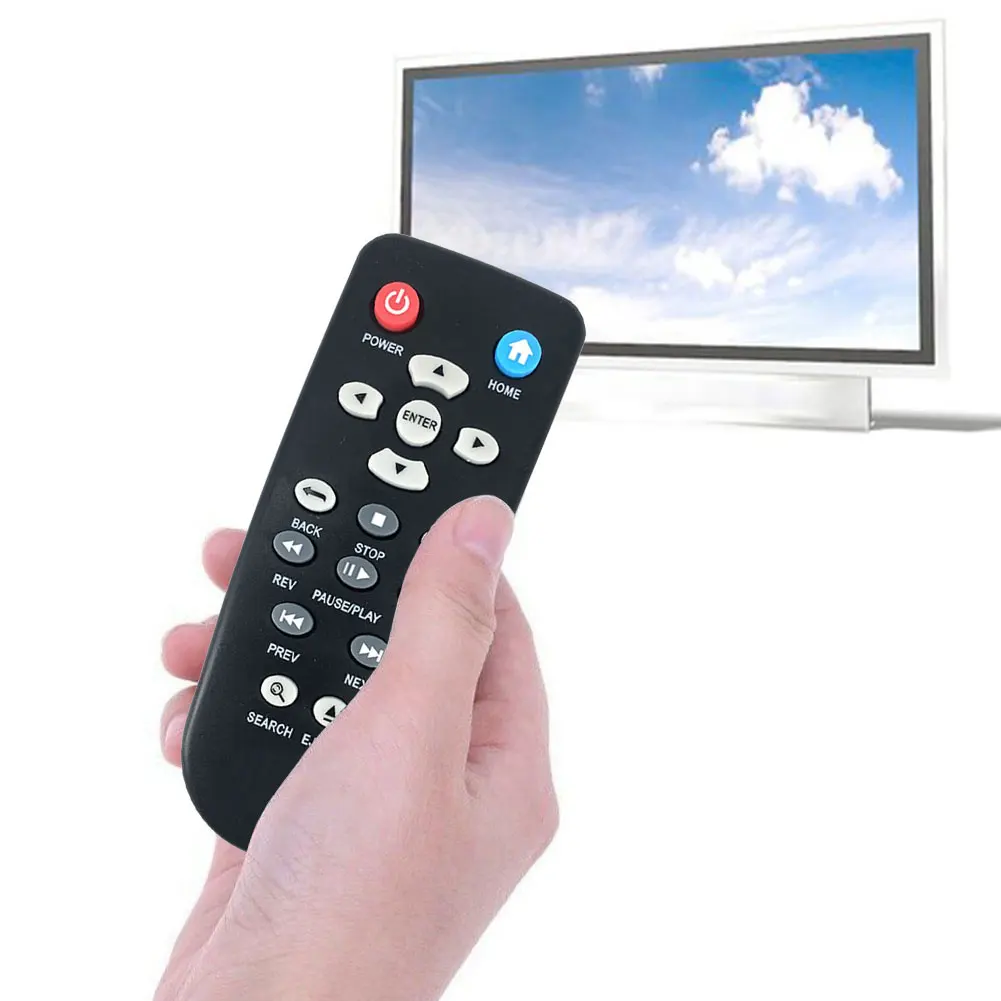 

Hub Battery Powered Plastic HD Home TV Live Remote Control Replacement Media Player Box Mini Non Slip Accessories For WD