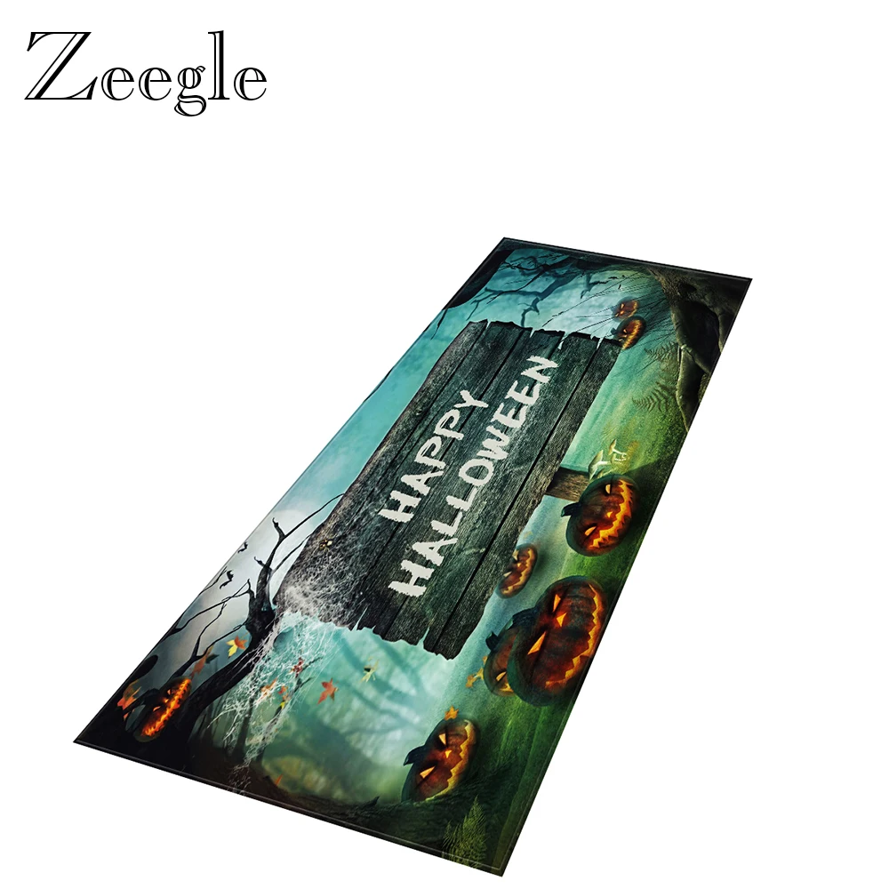 Halloween Carpet Kitchen Rug Anti-slip Shower Mat Living Room Carpet Hallway Floor Rug Washable Carpet for Bedroom Kids Room Rug