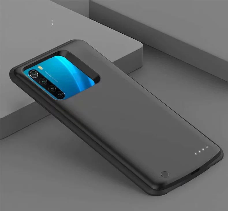 Черный Redmi Note 8 тонкая силиконовая рамка противоударный чехол для зарядного устройства для Xiaomi Redmi Note 8 запасной блок питания чехол для зарядного устройства - Цвет: Черный