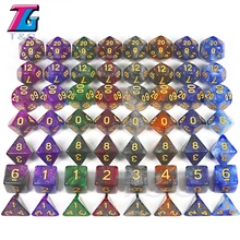 Galaxy Смешные Пластиковые кости набор 7 шт D4, D6, D8, D10, D12, D20 бутик развлечения