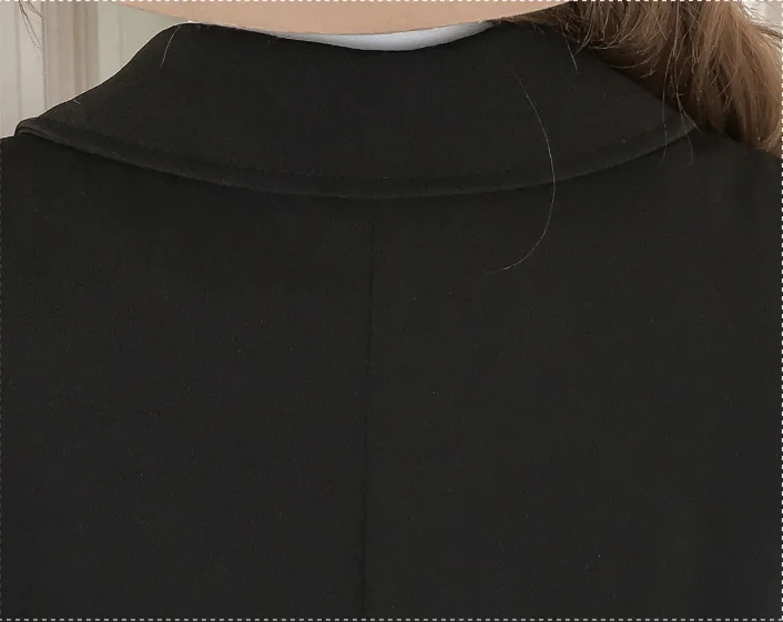 Женское весенне-осеннее длинное пальто размера плюс 3XL, костюм без рукавов, жилет, пальто для девушек, повседневные Элегантные Топы, офисный Блейзер, жилет, куртка