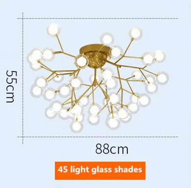 Пост современный двойной стеклянный абажур G4 Led подвесной светильник люстра, подвесной светильник для гостиной Luminaria Подвесная лампа Lamparas - Цвет абажура: 45 light