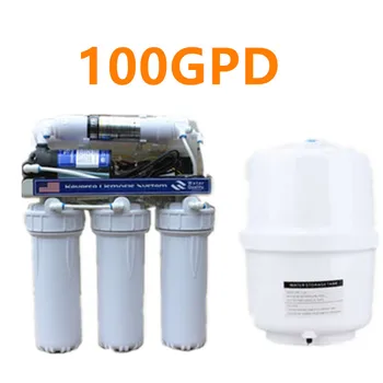 

100 gpd Level 5 filtering ro reverse osmosis system filter system aquarium filter system Water Purifier
