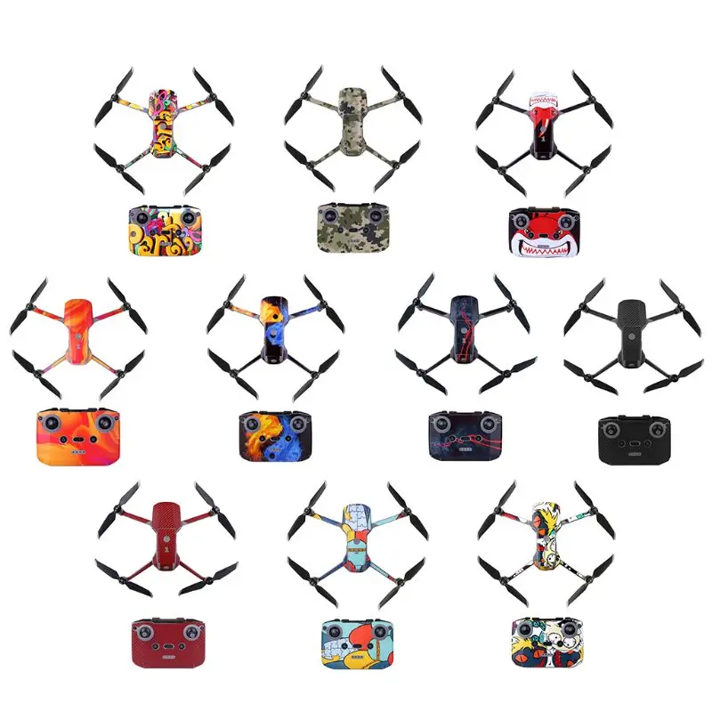 

1Set Waterproof PVC Stickers Art Decal Protective Film for DJI Mavic Air 2 Drone