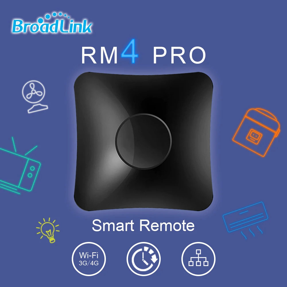 BroadLink RM4 Pro умный универсальный дистанционный ИК и радиочастотный передатчик для