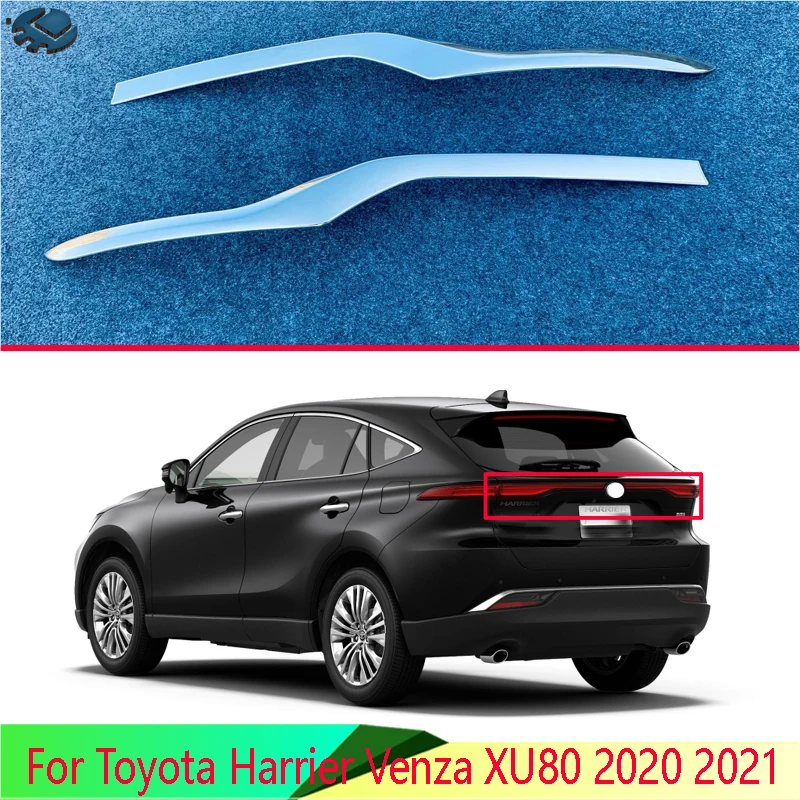 

For Toyota Harrier Venza XU80 2020 2021 ABS Chrome Rear Boot Door Trunk Lid Cover Trim Tailgate Garnish