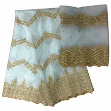 Новое поступление камень Африканский Базен Riche Getzner ткань с вышивкой кружевная ткань Базен платье Базен Риш материал нигерийская Кружевная повязка на голову