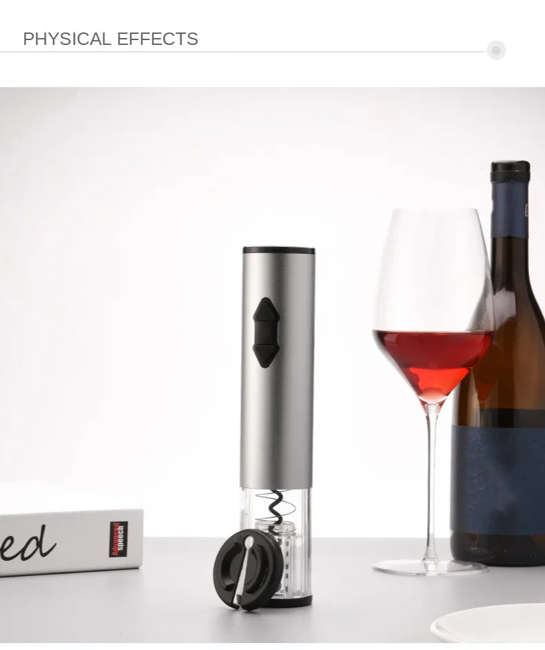 Home Classic Stainless Steel Automatic Electric AA Battery Kitchen Accessories Corkscrew for Red Wine Can Opener Home Classic Stainless Steel Automatic Electric AA Battery Kitchen Accessories Corkscrew for Red Wine Can Opener