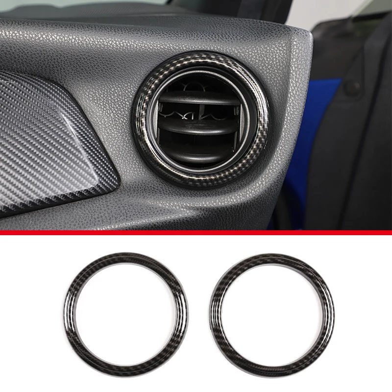 Für Toyota 86 Gt86 / Subaru Brz 2012-2020 ABS Kohlefaser Auto  Armaturenbrett Seitliche Lüftungsschlitz Dekoration Ring Abdeckung  Verkleidung Autozubehör