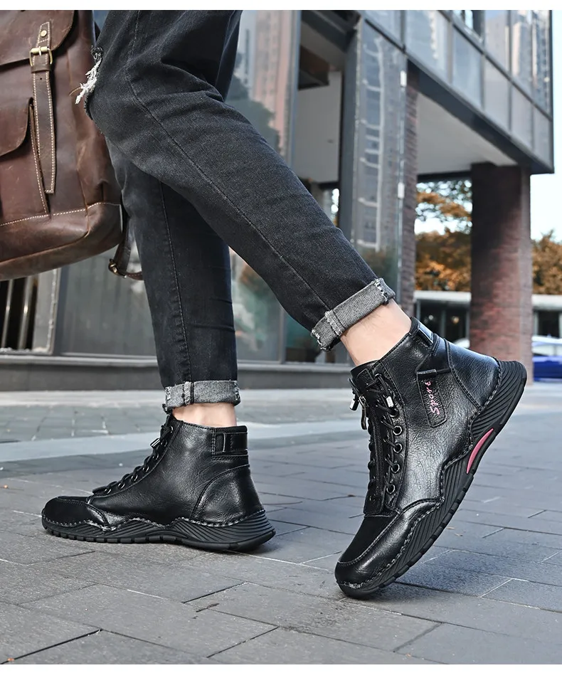 mens leather outdoor boots