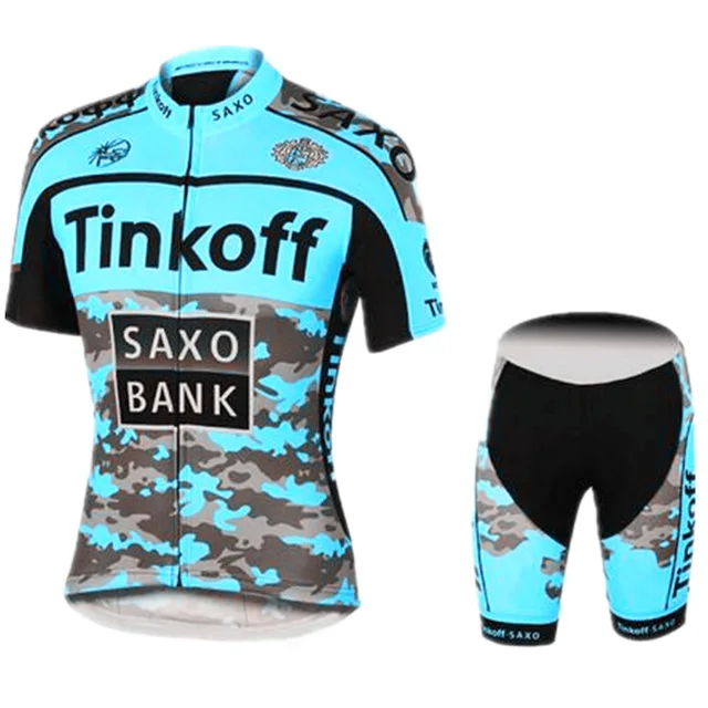 Saxo Bank Tinkoff Ropa Ciclismo/ciclo Ropa Ciclismo Спортивная одежда/bicicleta de carreras Ropa Ciclismo Джерси 9D нагрудник шорты - Цвет: C19