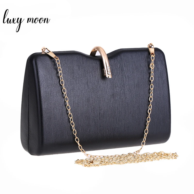 Bolso de mano de de cuero PU para mujer, Cartera de mano negra, bolso de hombro pequeño Vintage, bolso cruzado con cadena, ZD1401| | - AliExpress