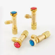 

R22 R410 Air Conditioning Refrigeration Cooling Charging Adapter 1/4 Fluoride Safety Control Valve Household Refrigeration Tools