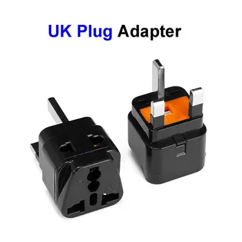 

Multifunction 2 in 1 US EU AU to UK European Universal High Quality Plug Adapter with 13A Fuse for PC Computer TV