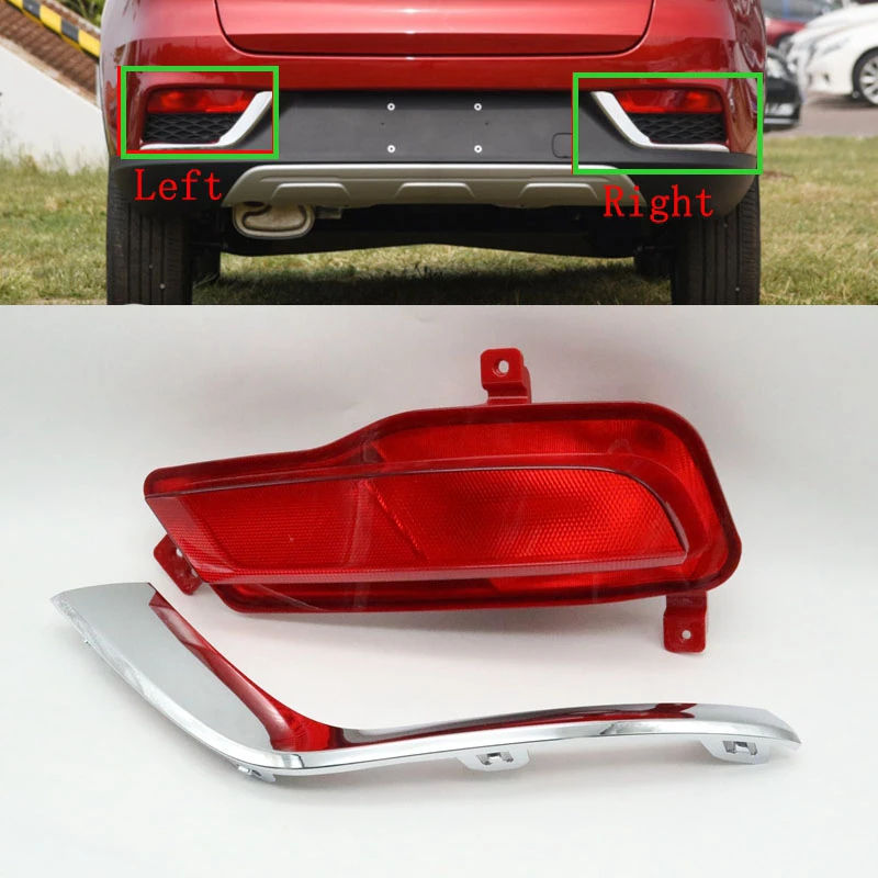 Rear Bumper Fog Light Reflector With Decorative Strip For MG ZS 2017