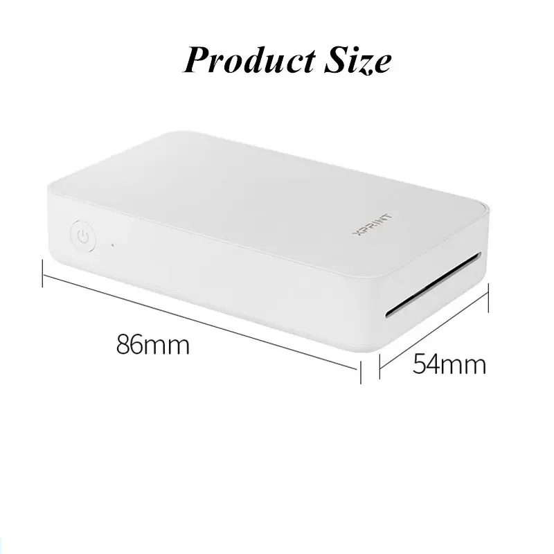 Карманный мини принтер для фотографий Bluetooth 300 точек/дюйм|Принтеры| |