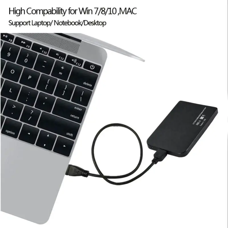 2,5 дюйма USB 3,0 Ультратонкий алюминиевый сплав прочный легкий карманный корпус твердотельного жесткого диска