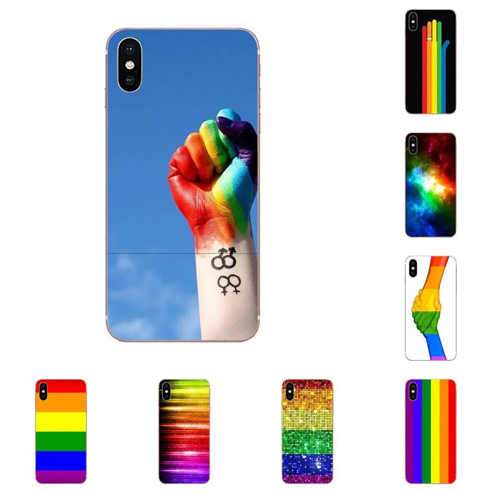 

Soft Pattern Phone Gay Lesbian Lgbt Rainbow Pride For Apple iPhone X XS Max XR 4 4S 5 5C 5S SE 6 6S 7 8 Plus