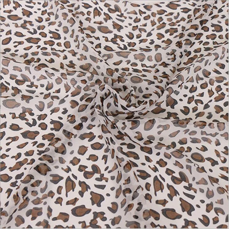 Женский Осенний Леопардовый принт маленький шелковый шарф повязка для волос шейный платок многоцелевой дизайнерский шарф женский роскошный шарф