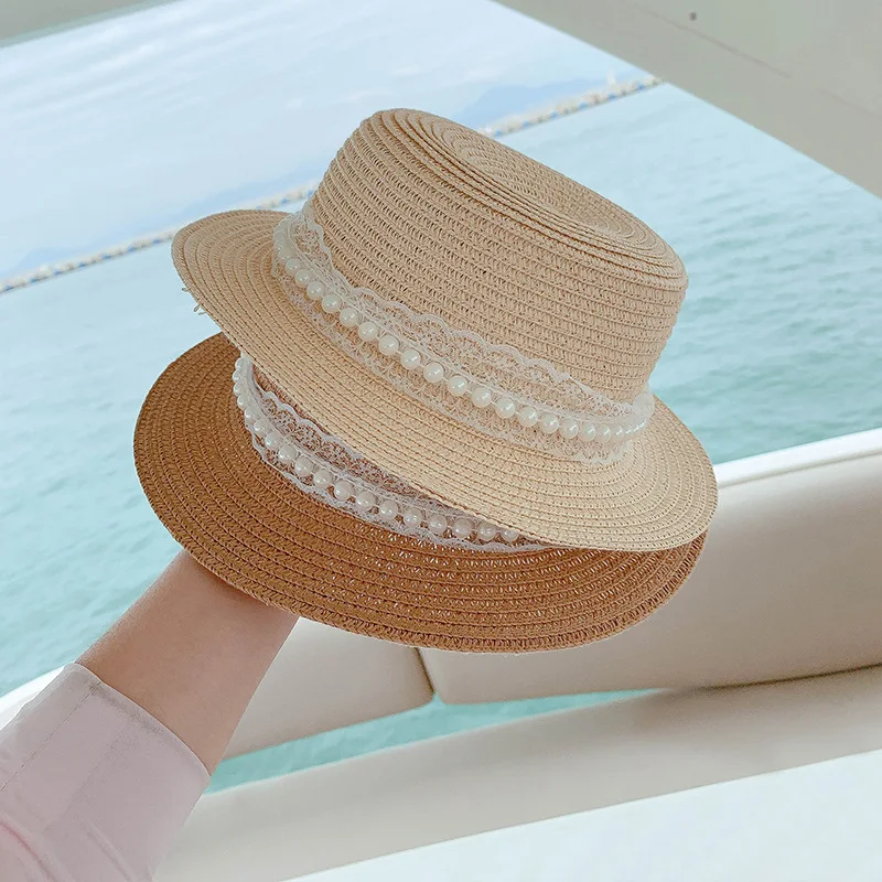 

Fashion Panama Children's Straw Hat, Children's Bucket Hat, Summer Outdoor Travel Beach Children's Sun Hat, Fisherman Hat