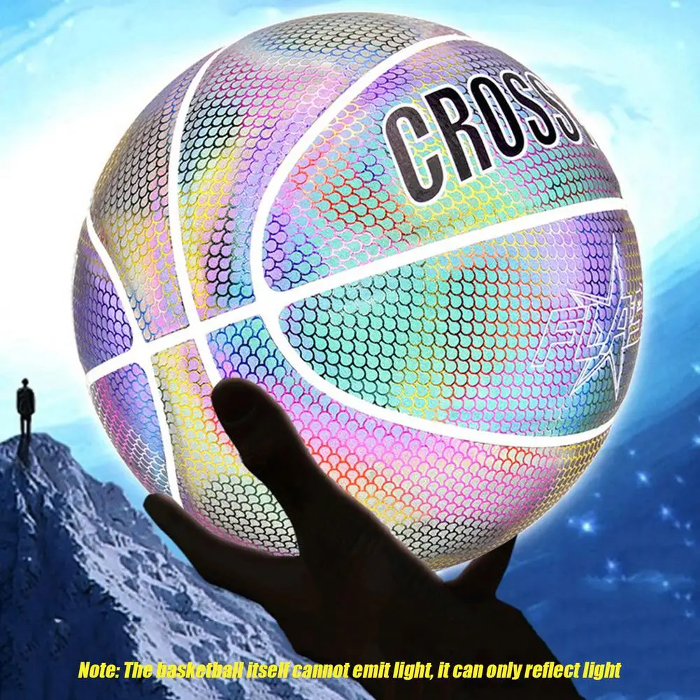 Holographic Glowing Reflective Basketball3