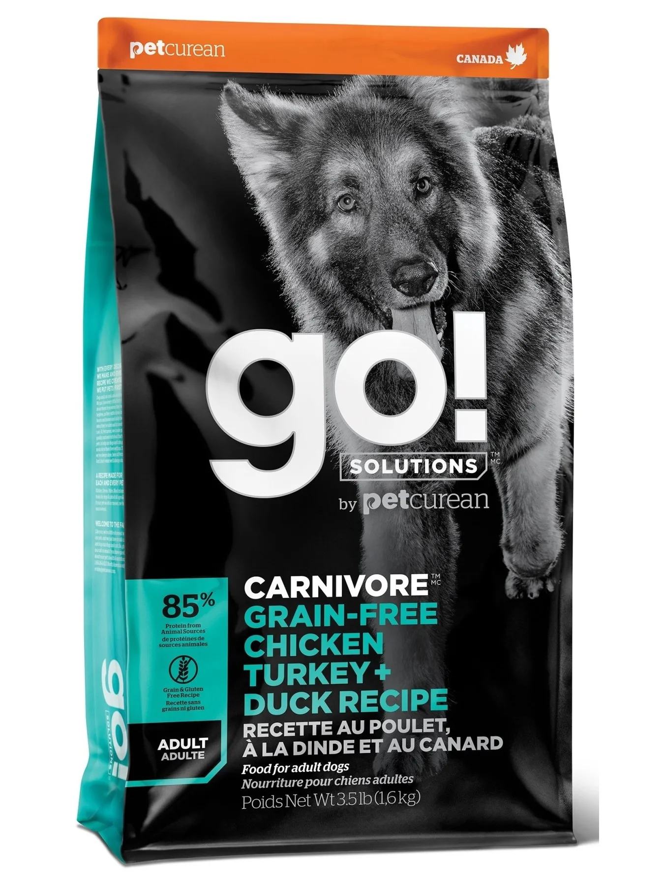 GO!CARNIVORE Grain Free All life Stages 4 вида мяса для взрослых собак, Мясное ассорти, 1,59 кг GO!CARNIVORE Grain Free All life Stages 4 вида мяса для взрослых собак, Мясное ассорти, 1,59 кг