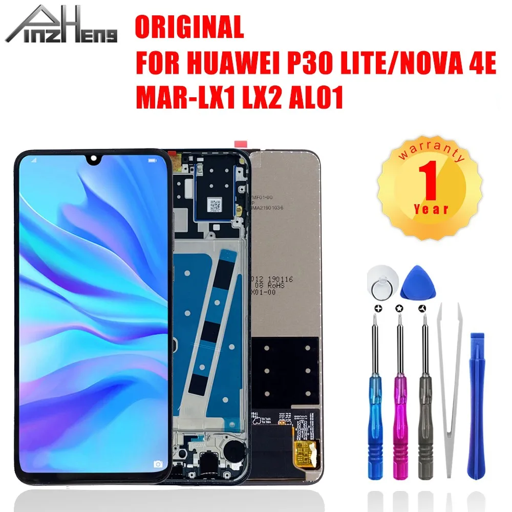 

PINZHENG Original LCD For HUAWEI P30 Lite Nova 4E Touch Screen Digitizer Replacement Dipaly For HUAWEI P30 Lite Nova 4E LCD