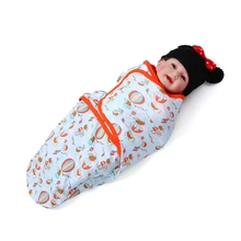 Insular, 2 упаковки, детское одеяло и пеленка, мягкий хлопок, мультяшный узор, регулируемый, для девочек и мальчиков, для новорожденных, детское одеяло для сна, s
