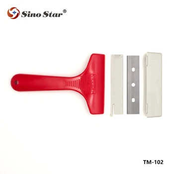 

SINO STAR TM-102 angled scraper with 4" double edged blade turbo squeegee