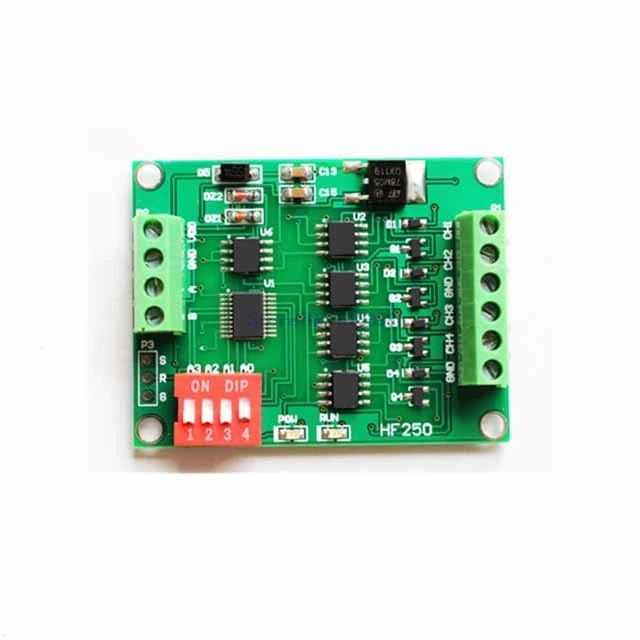 

A19-- 0-20ma 4-channel DA generator RS485 communication current signal generator signal transmitter Module