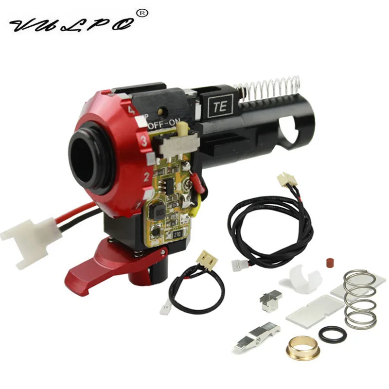 Câmara com Led para Airsoft Cnc de Alumínio Vulpo Venda Quente Aeg m4 M16 Upgrades Caça Acessórios Hop up 3 up câmara com led para airsoft aeg