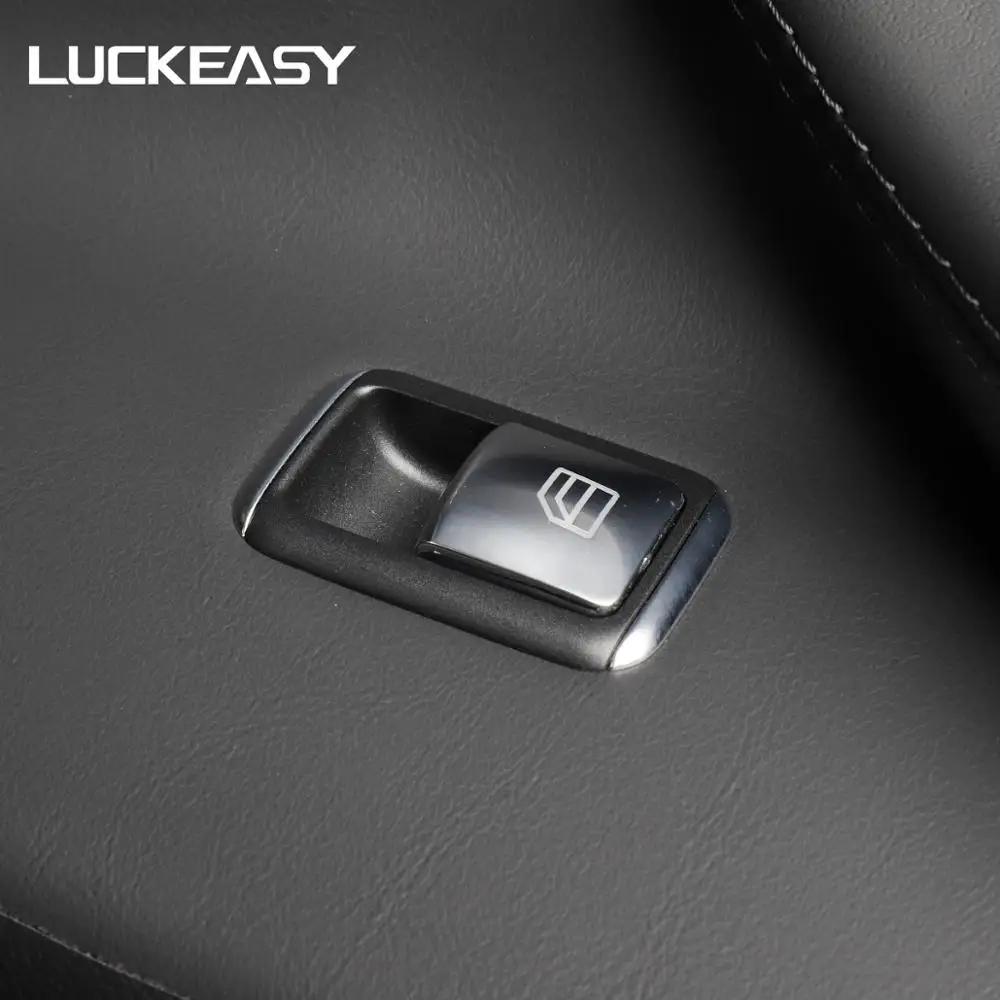 LUCKEASY Car window button modified ABS Patch For Tesla Model X- Button decoration protection 13pcs/set