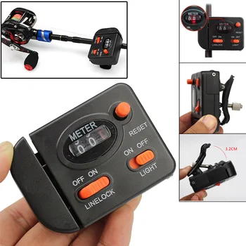 

Mechanical Fishing Line Counter Plastic Clip On Digital Display Depth Finder Meter Gauges FOU99