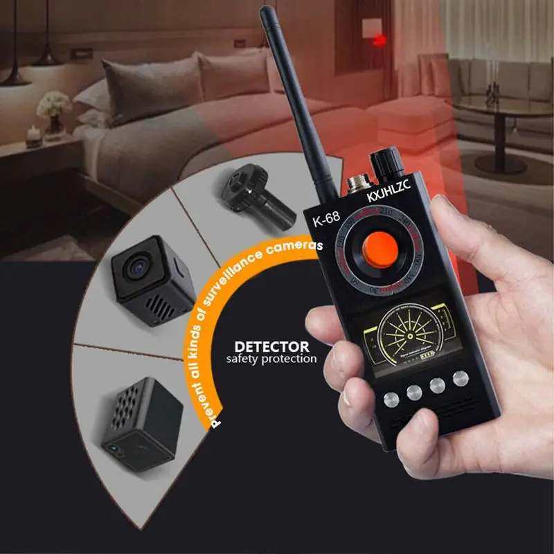 Wireless Rf Finder Rilevatore Di Telecamere Anti-Spia Localizzatore Di Bug Radio Scanner Tracker Audio Privacy Scanner Di Sicurezza Anti-Monitoraggio