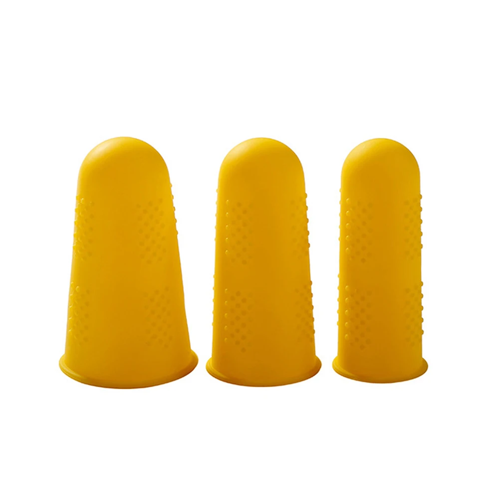 Многофункциональные антистатические силиконовые перчатки для пальцев практичные Нескользящие анти-резные защитные перчатки для пальцев - Цвет: Цвет: желтый