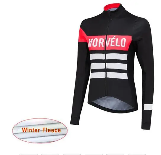 Зимняя флисовая Классическая велосипедная майка Morvelo для мужчин, одежда для велоспорта, Майо Ciclismo, Джерси с длинным рукавом