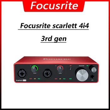 

Focusrite Scarlett 4i4 3rd Generation Audio Interface 4 In/4 Out 24-bit/192kHz AD-DA Converter USB Recording Sound Card