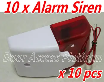 

1 Order=10pcs x Alarm Strobe Siren 105+-3DB/1m DC12V Door Safety System, Security system Sound Silent alarm stroboscopic lamp