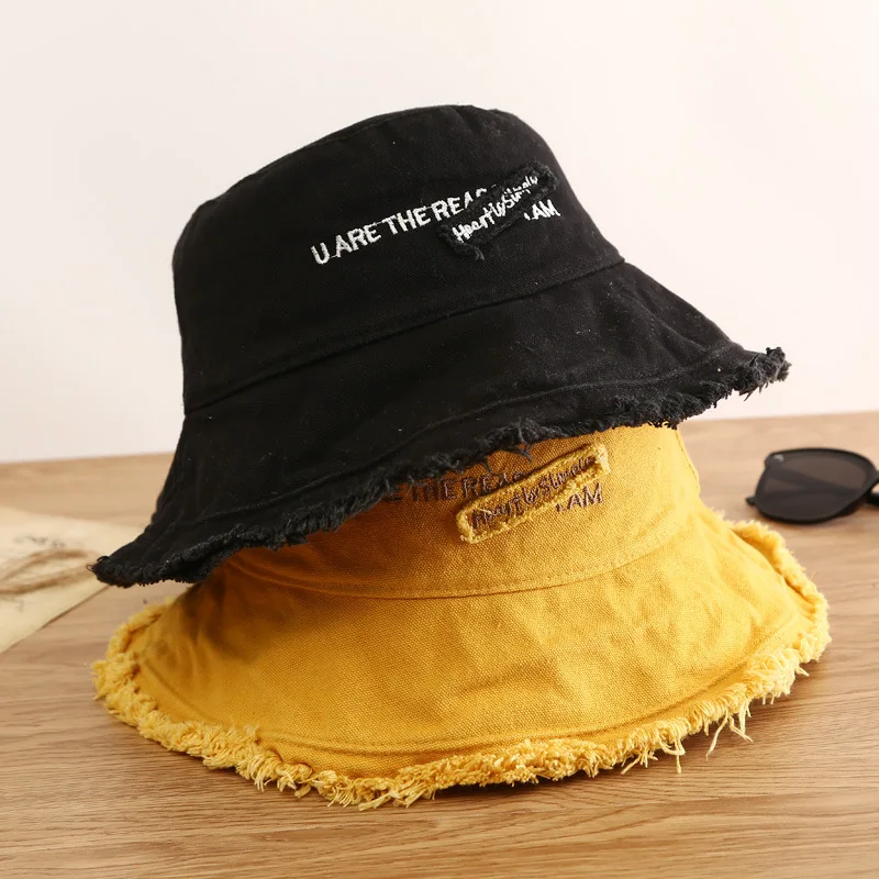 Fashion Women Cotton Bucket Hats Female Summer Autumn Sunscreen Fisherman Cap Outdoor Beach Sun Cap Hat For Women best bucket hats